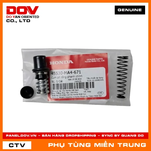 CỤM PÍT TÔNG PHANH CHÍNH HONDA CHÍNH HÃNG (MÃ: 45530MA4671) — 45530MA4671