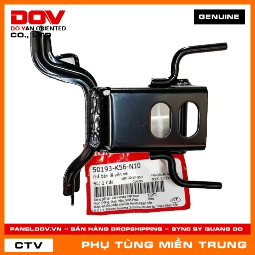 GIÁ BẢN LỀ YÊN XE HONDA CHÍNH HÃNG (MÃ: 50193K56N10) — 50193K56N10