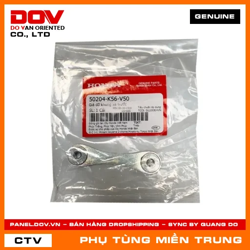 GIÁ ĐỠ KHUNG XE TRƯỚC HONDA CHÍNH HÃNG (MÃ: 50204K56V50) — 50204K56V50