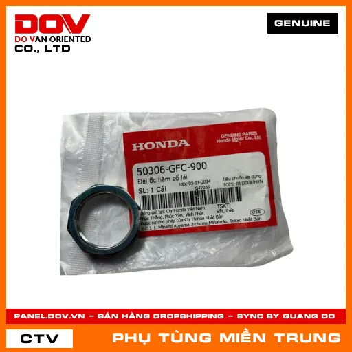 ĐAI ỐC HÃM CỔ LÁI HONDA CHÍNH HÃNG (MÃ: 50306GFC900) — 50306GFC900
