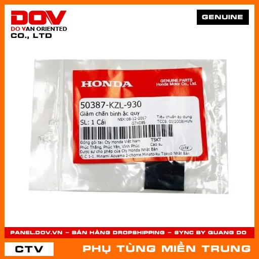 GIẢM CHẤN BÌNH ẮC QUY HONDA CHÍNH HÃNG (MÃ: 50387KZL930) — 50387KZL930
