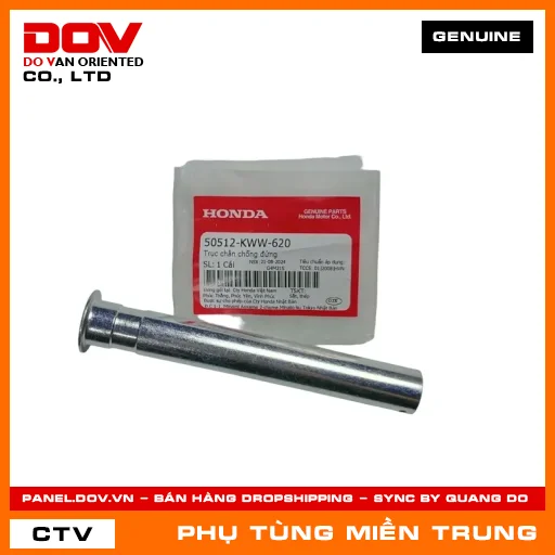 TRỤC CHÂN CHỐNG ĐỨNG HONDA CHÍNH HÃNG (MÃ: 50512KWW620) — 50512KWW620