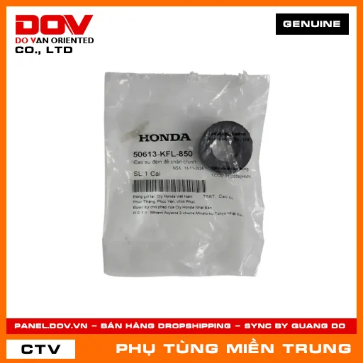 CAO SU ĐỆM ĐỂ CHÂN CHÍNH HONDA CHÍNH HÃNG (MÃ: 50613KFL850) — 50613KFL850