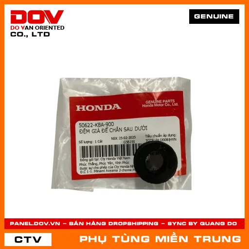 ĐỆM GIÁ ĐỂ CHÂN SAU DƯỚI HONDA CHÍNH HÃNG (MÃ: 50622KBA900) — 50622KBA900