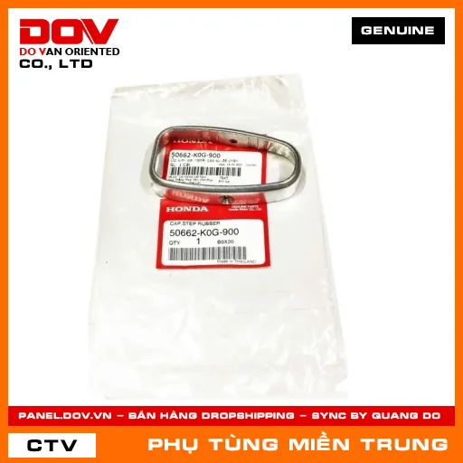 ỐP KIM LOẠI NGOÀI CAO SU ĐỂ CHÂN HONDA CHÍNH HÃNG (MÃ: 50662K0G900) — 50662K0G900