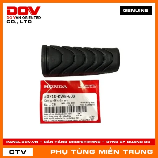 CAO SU ĐỂ CHÂN SAU HONDA CHÍNH HÃNG (MÃ: 50710KWB600) — 50710KWB600