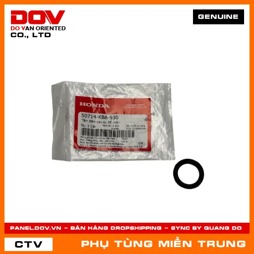 TẤM ĐỆM CAO SU ĐỂ CHÂN HONDA CHÍNH HÃNG (MÃ: 50714KBA930) — 50714KBA930