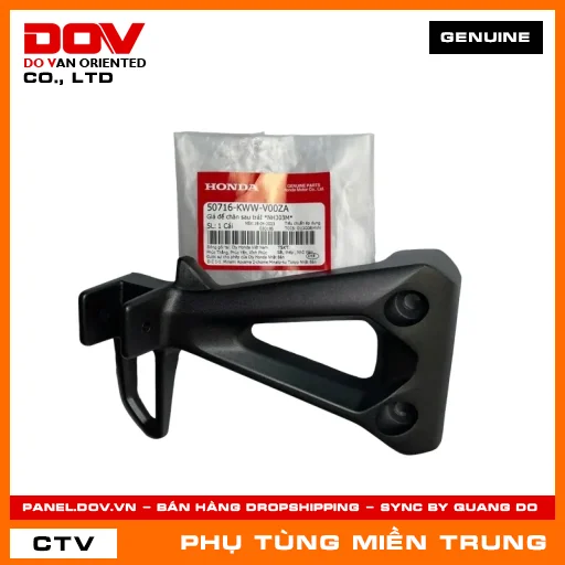 GIÁ ĐỂ CHÂN SAU TRÁI *NH303M* HONDA CHÍNH HÃNG (MÃ: 50716KWWV00ZA) — 50716KWWV00ZA