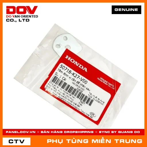 TẤM ĐỊNH VỊ CẦN ĐỂ CHÂN SAU HONDA CHÍNH HÃNG (MÃ: 50718K27V00) — 50718K27V00