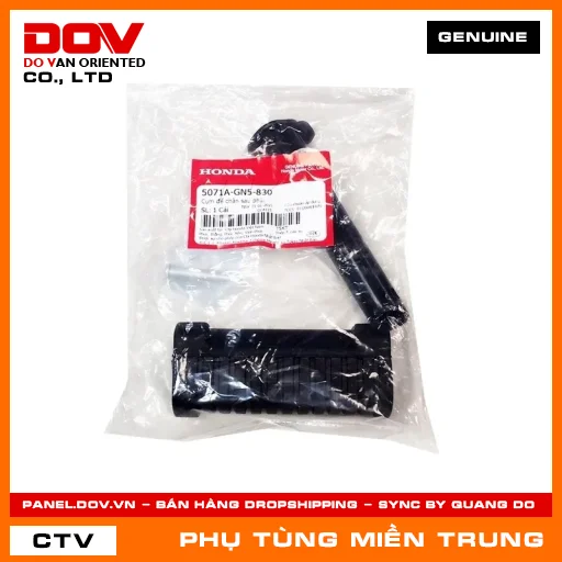 CỤM ĐỂ CHÂN SAU PHẢI HONDA CHÍNH HÃNG (MÃ: 5071AGN5830) — 5071AGN5830