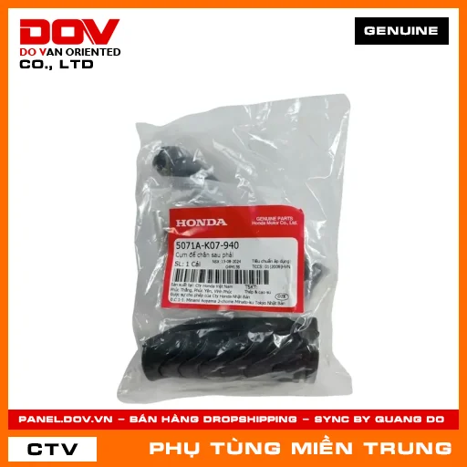 CỤM ĐỂ CHÂN SAU PHẢI HONDA CHÍNH HÃNG (MÃ: 5071AK07940) — 5071AK07940