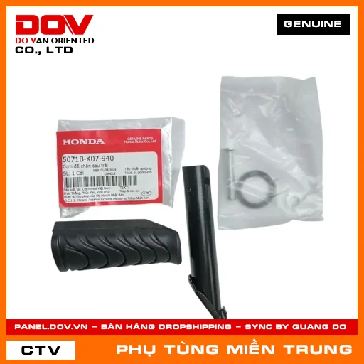 CỤM ĐỂ CHÂN SAU TRÁI HONDA CHÍNH HÃNG (MÃ: 5071BK07940) — 5071BK07940