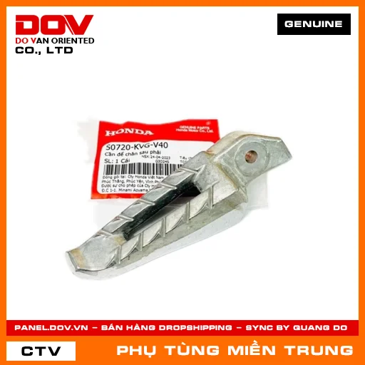 CẦN ĐỂ CHÂN SAU PHẢI HONDA CHÍNH HÃNG (MÃ: 50720KVGV40) — 50720KVGV40