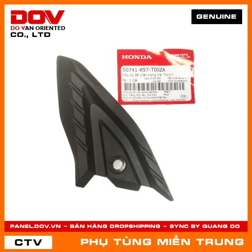 NẮP ỐP ĐỂ CHÂN TRONG TRÁI *NH1* HONDA CHÍNH HÃNG (MÃ: 50741K97T00ZA) — 50741K97T00ZA