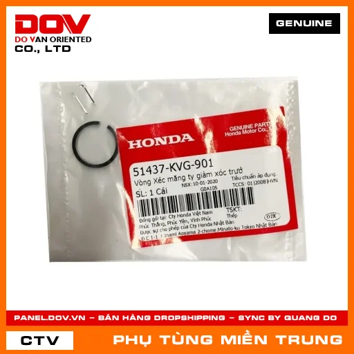 VÒNG XÉC MĂNG TY GIẢM XÓC TRƯỚ HONDA CHÍNH HÃNG (MÃ: 51437KVG901) — 51437KVG901