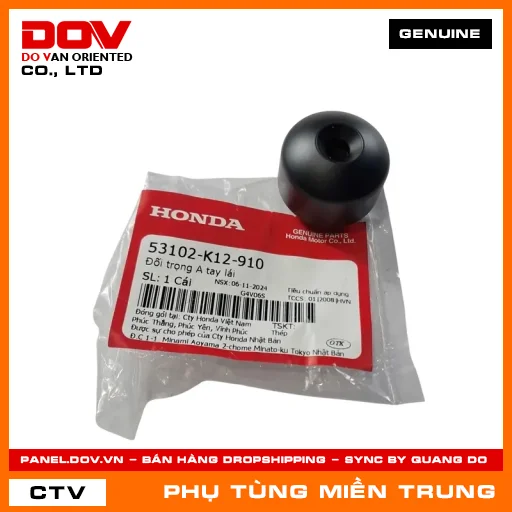 ĐỐI TRỌNG A TAY LÁI HONDA CHÍNH HÃNG (MÃ: 53102K12910) — 53102K12910
