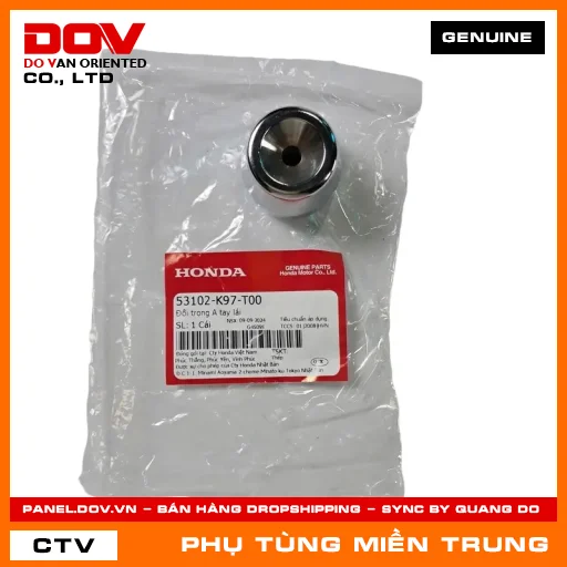 ĐỐI TRỌNG A TAY LÁI HONDA CHÍNH HÃNG (MÃ: 53102K97T00) — 53102K97T00