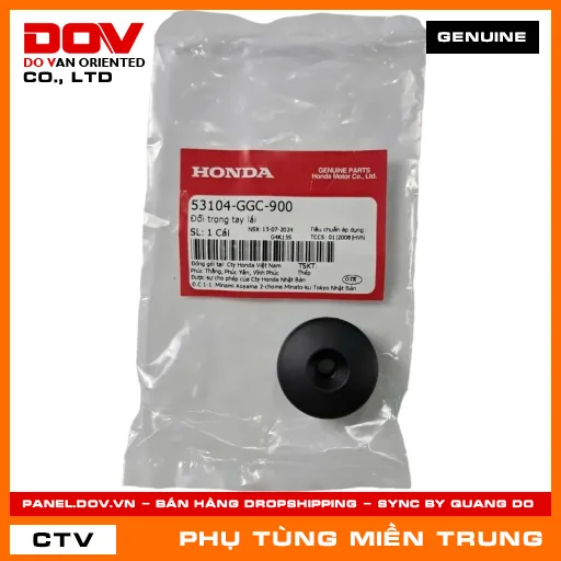 ĐỐI TRỌNG TAY LÁI HONDA CHÍNH HÃNG (MÃ: 53104GGC900) — 53104GGC900