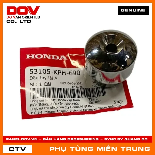 ĐẦU TAY LÁI A HONDA CHÍNH HÃNG (MÃ: 53105KPH690) — 53105KPH690