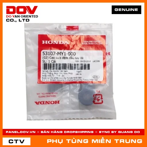 CAO SU B ĐỆM ĐẦU TAY LÁI HONDA CHÍNH HÃNG (MÃ: 53107MY1000) — 53107MY1000