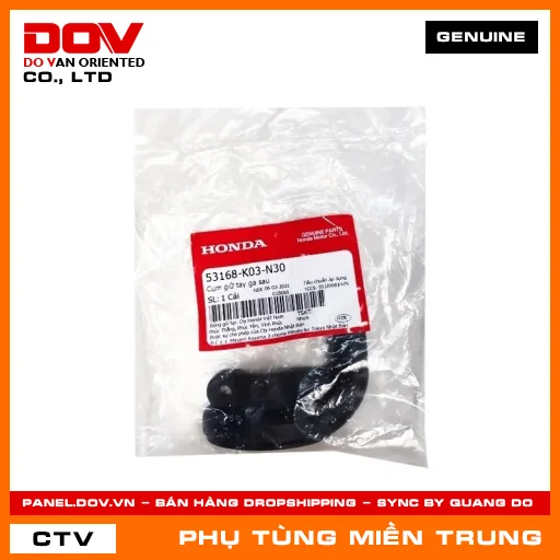 CỤM GIỮ TAY GA SAU HONDA CHÍNH HÃNG (MÃ: 53168K03N30) — 53168K03N30