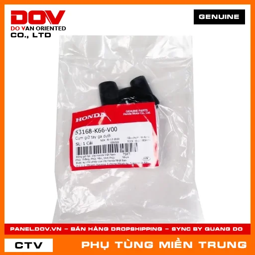 CỤM GIỮ TAY GA DƯỚI HONDA CHÍNH HÃNG (MÃ: 53168K66V00) — 53168K66V00