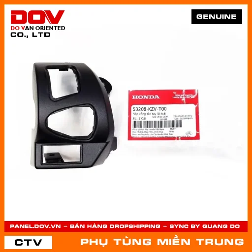 NẮP CÔNG TẮC TAY LÁI TRÁI HONDA CHÍNH HÃNG (MÃ: 53208KZVT00) — 53208KZVT00