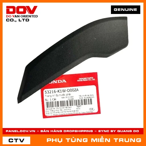 TRANG TRÍ ỐP TRƯỚC PHẢI HONDA CHÍNH HÃNG (MÃ: 53216K1WD00ZA) — 53216K1WD00ZA