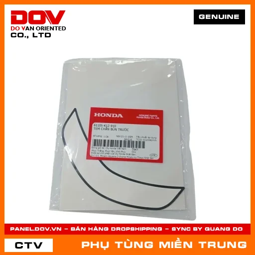 TEM CHẮN BÙN TRƯỚC HONDA CHÍNH HÃNG (MÃ: 61105K12910) — 61105K12910