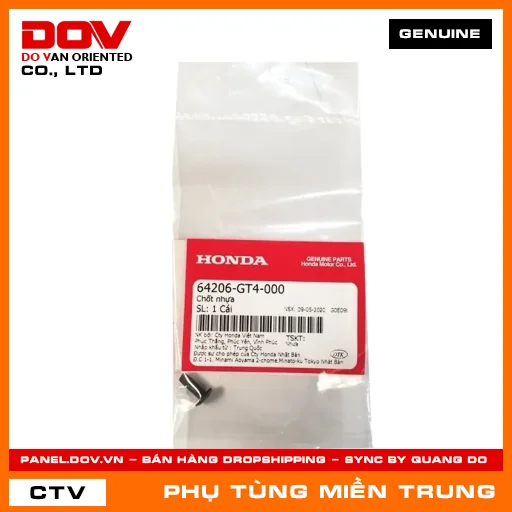 CHỐT NHỰA HONDA CHÍNH HÃNG (MÃ: 64206GT4000) — 64206GT4000