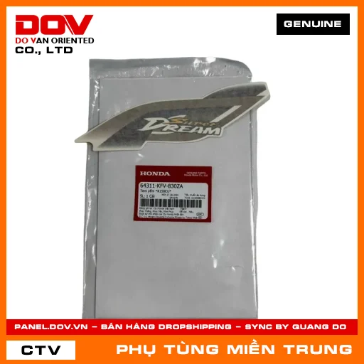 TEM YẾM *R150CU* HONDA CHÍNH HÃNG (MÃ: 64311KFV830ZA) — 64311KFV830ZA