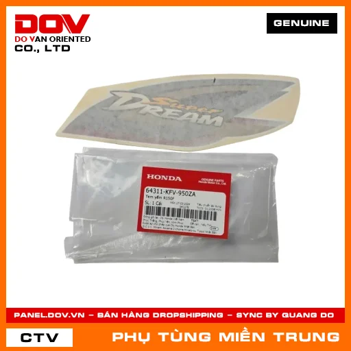 TEM YẾM R150F HONDA CHÍNH HÃNG (MÃ: 64311KFV950ZA) — 64311KFV950ZA
