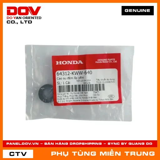 CAO SU ĐỆM ỐP YẾM HONDA CHÍNH HÃNG (MÃ: 64312KWW640) — 64312KWW640