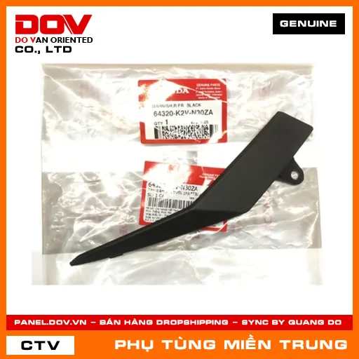 ỐP TRANG TRÍ TRƯỚC PHẢI*TBLACK* HONDA CHÍNH HÃNG (MÃ: 64320K2VN30ZA) — 64320K2VN30ZA