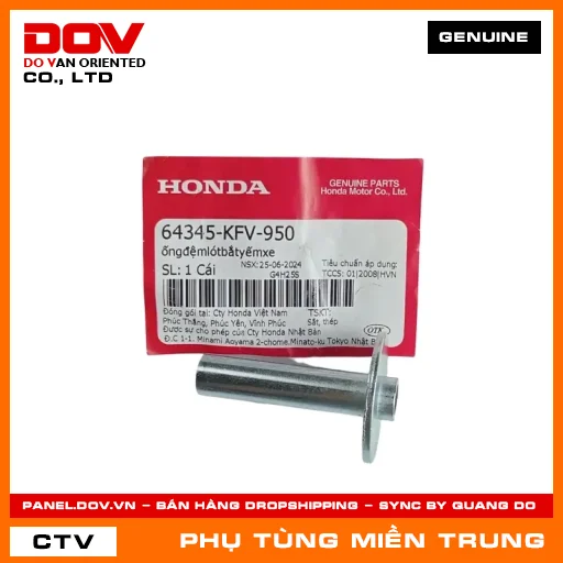 ỐNG ĐỆM LÓT BẮT YẾM XE HONDA CHÍNH HÃNG (MÃ: 64345KFV950) — 64345KFV950