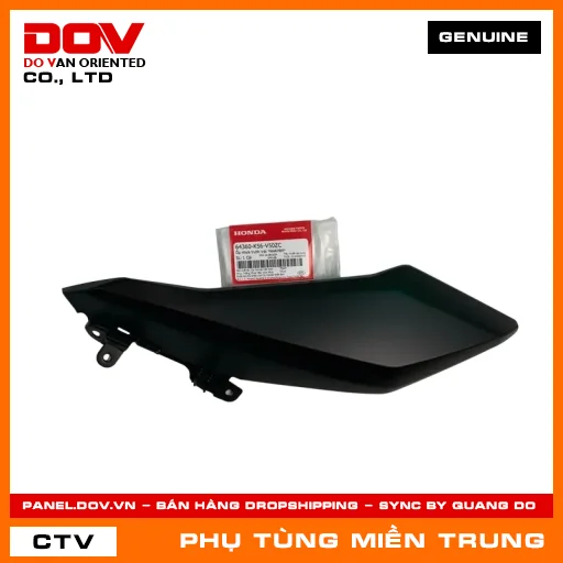 ỐP NHỰA TRƯỚC TRÁI *NHA76M* HONDA CHÍNH HÃNG (MÃ: 64360K56V50ZC) — 64360K56V50ZC