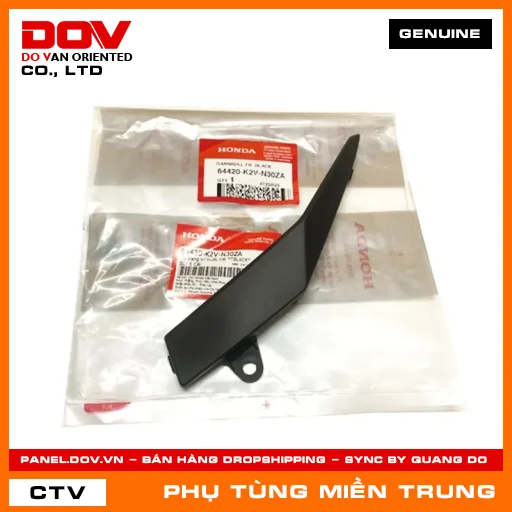 ỐP TRANG TRÍ TRƯỚC TRÁI *TBLACK* HONDA CHÍNH HÃNG (MÃ: 64420K2VN30ZA) — 64420K2VN30ZA