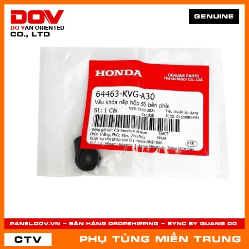 VẤU KHÓA NẮP HỘP ĐỒ BÊN PHẢI HONDA CHÍNH HÃNG (MÃ: 64463KVGA30) — 64463KVGA30