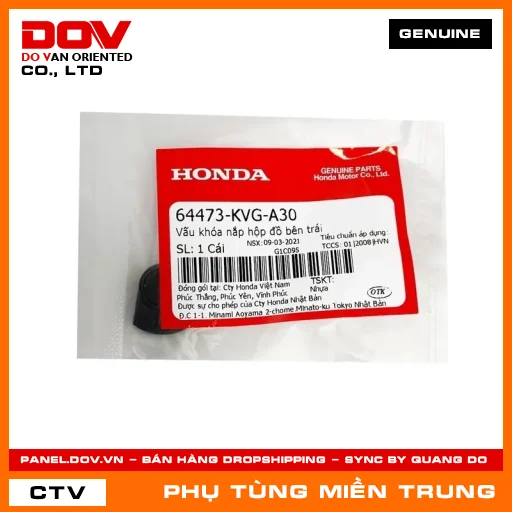 VẤU KHÓA NẮP HỘP ĐỒ BÊN TRÁI HONDA CHÍNH HÃNG (MÃ: 64473KVGA30) — 64473KVGA30