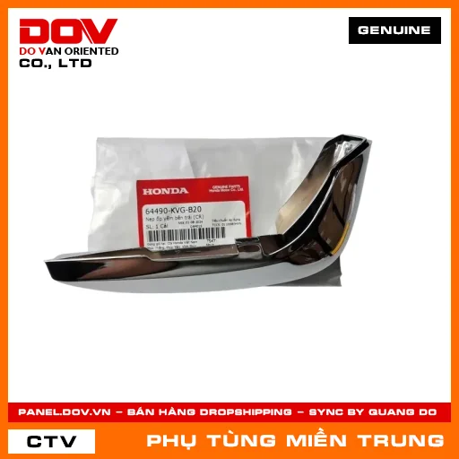 NẸP ỐP YẾM BÊN TRÁI (CR) HONDA CHÍNH HÃNG (MÃ: 64490KVGB20) — 64490KVGB20