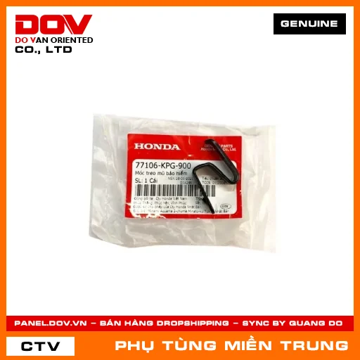 MÓC TREO MŨ BẢO HIỂM HONDA CHÍNH HÃNG (MÃ: 77106KPG900) — 77106KPG900