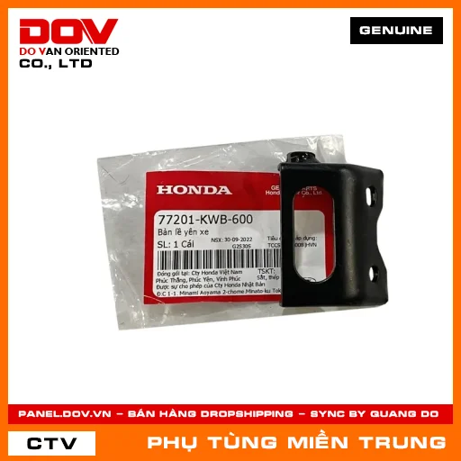 BẢN LỀ YÊN XE HONDA CHÍNH HÃNG (MÃ: 77201KWB600) — 77201KWB600