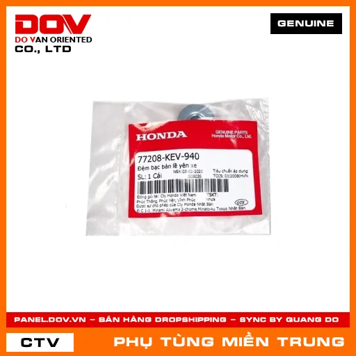 ĐỆM BẠC BẢN LỀ YÊN XE HONDA CHÍNH HÃNG (MÃ: 77208KEV940) — 77208KEV940