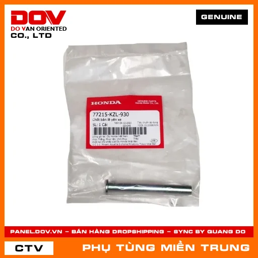 CHỐT BẢN LỀ YÊN XE HONDA CHÍNH HÃNG (MÃ: 77215KZL930) — 77215KZL930
