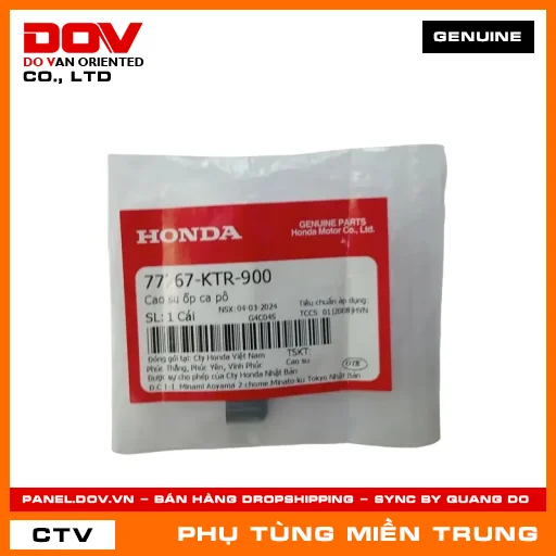 CAO SU ỐP CA PÔ HONDA CHÍNH HÃNG (MÃ: 77267KTR900) — 77267KTR900