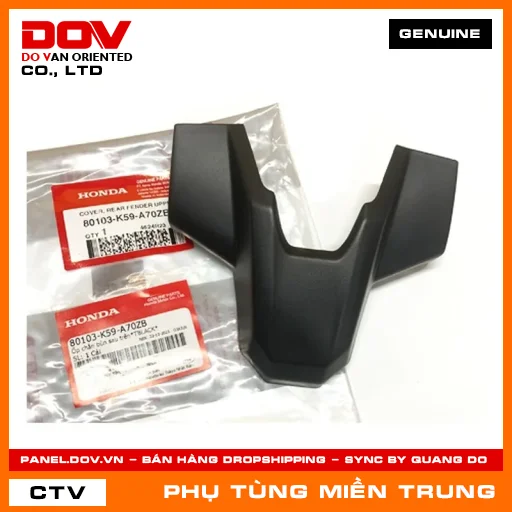 ỐP CHẮN BÙN SAU TRÊN*TBLACK* HONDA CHÍNH HÃNG (MÃ: 80103K59A70ZB) — 80103K59A70ZB