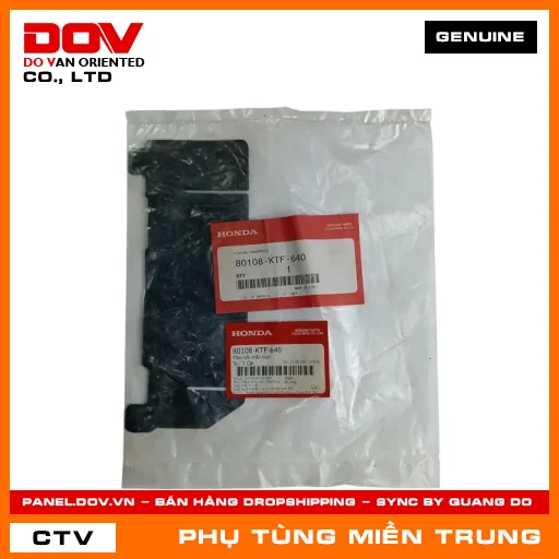 TẤM NỐI CHẮN BÙN HONDA CHÍNH HÃNG (MÃ: 80108KTF640) — 80108KTF640