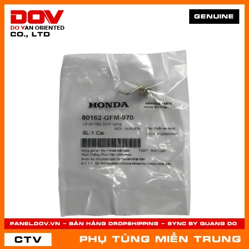 LÒ XO NẮP BÌNH XĂNG HONDA CHÍNH HÃNG (MÃ: 80162GFM970) — 80162GFM970