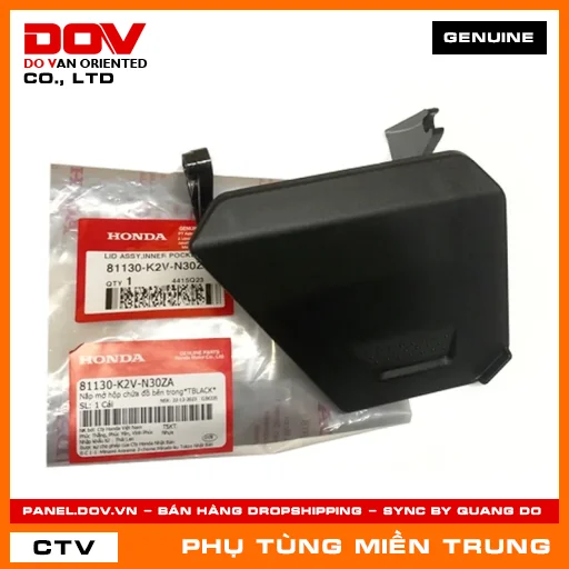 NẮP MỞ HỘP CHỨA ĐỒ BÊN TRONG*TBLACK* HONDA CHÍNH HÃNG (MÃ: 81130K2VN30ZA) — 81130K2VN30ZA
