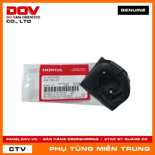 MÓC TREO ĐỒ HONDA CHÍNH HÃNG (MÃ: 81132KTF670) — 81132KTF670